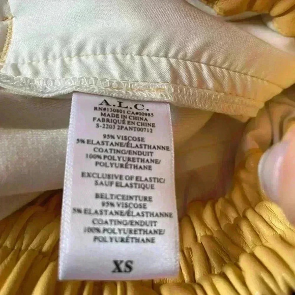 ALC Ryder Boxer Short Maize Vegan Leather XS - Picture 8 of 10